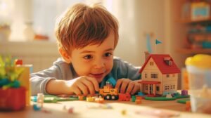 Child participating in ABA therapy vs play therapy sessions